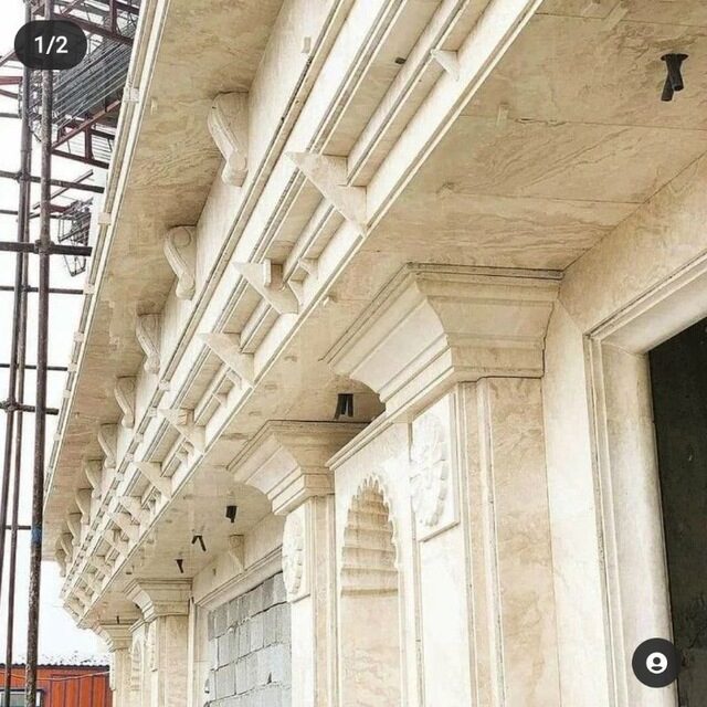 جزئیات معماری نما | سنگ‌کاری تقانی
